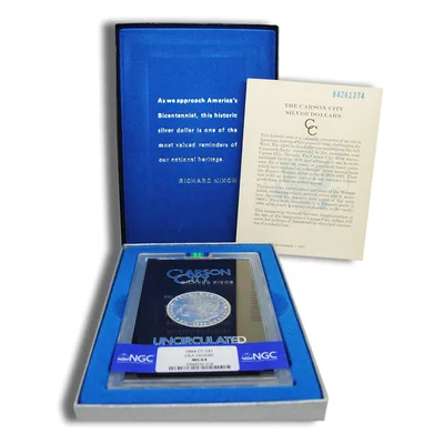 1884-CC GSA Morgan Dollar - NGC MS64 — packaging view
