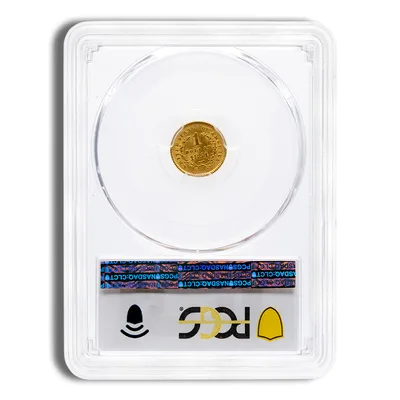 <body> Gold Liberty Type 1 - PCGS MS63 — reverse view