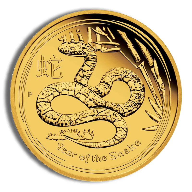 2013 1/20 oz Australia Gold Lunar Snake BU - Series II — Gold bullion from Standard Bullion