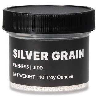 10 oz Jar Silver Grain / Shot (.9999) — Silver bullion from Standard Bullion