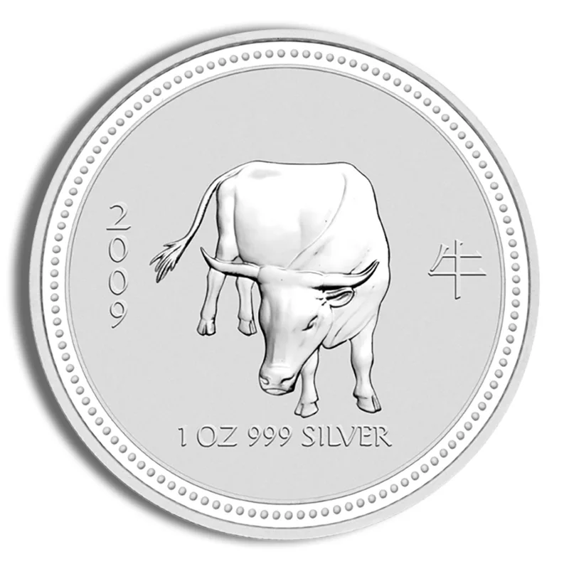 2009 1 oz Australia Silver Lunar Ox BU - Series I — Silver bullion from Standard Bullion