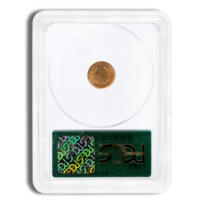 <body> Gold Liberty Type 1 - PCGS MS61 — reverse view