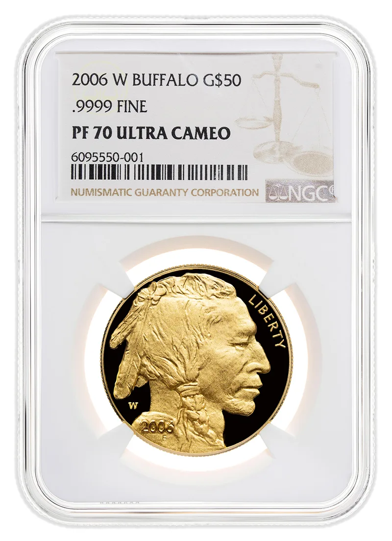 2006-W $50 Proof Gold Buffalo NGC PF70 — Gold bullion from Standard Bullion