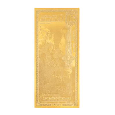 Oklahoma 50 Goldback — reverse view