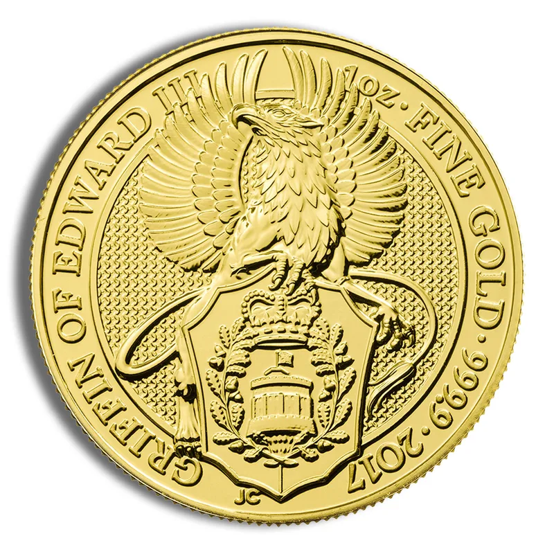 2017 1 oz Great Britain Queen's Beast Gold Coin - Griffin — Gold bullion from Standard Bullion
