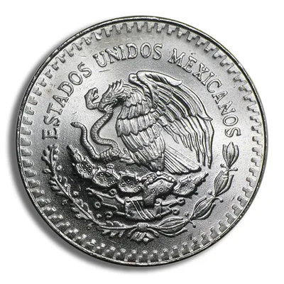 1984 1 oz Silver Mexican Libertad - BU — reverse view