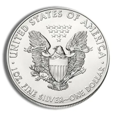 2004 Silver American Eagle - BU — reverse view