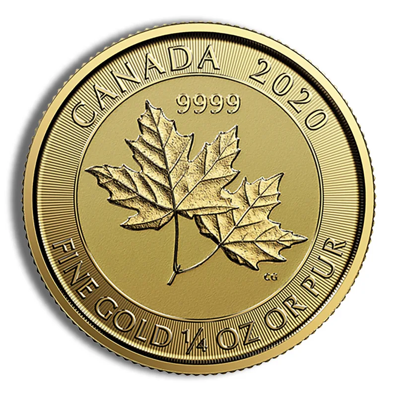 1/4 oz Canadian Twin Maple Leaf Gold Coin (Year Varies) — Gold bullion from Standard Bullion