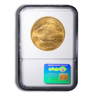 $20 Gold Saint-Gaudens Double Eagle - NGC MS66 — reverse view