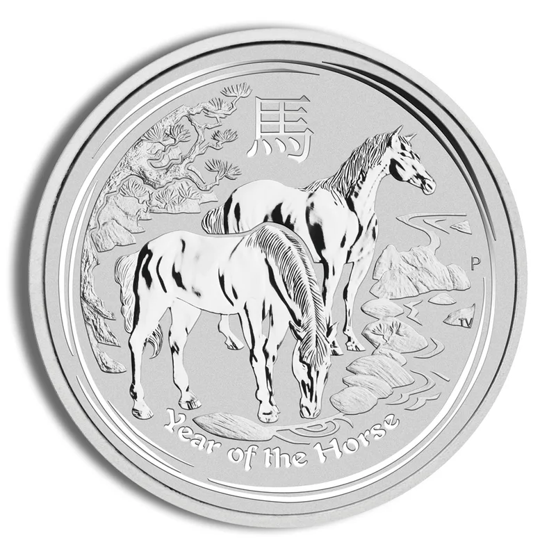 2014 1/2 oz Australia Silver Lunar Horse BU - Series II — Silver bullion from Standard Bullion
