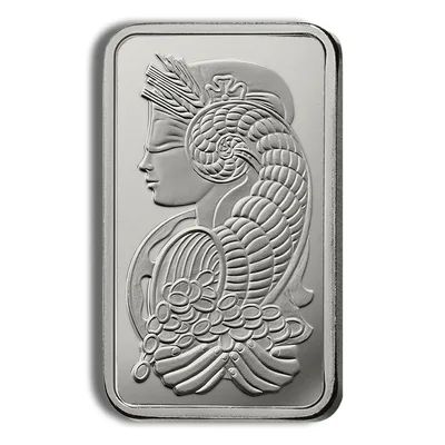 1 gram Platinum Bar - PAMP Fortuna (Carded) — packaging view