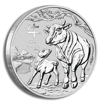 2021 1/2 oz Australia Silver Lunar Ox BU - Series III — packaging view