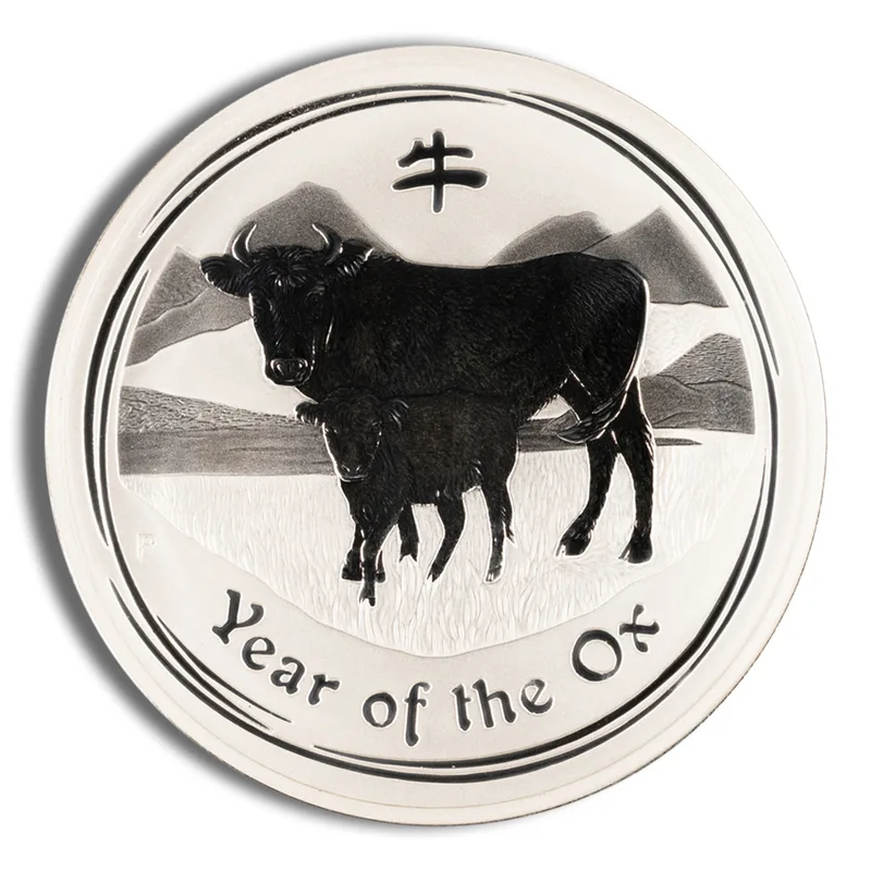 2009 Kilo Australia Silver Lunar Ox BU - Series I — Silver bullion from Standard Bullion