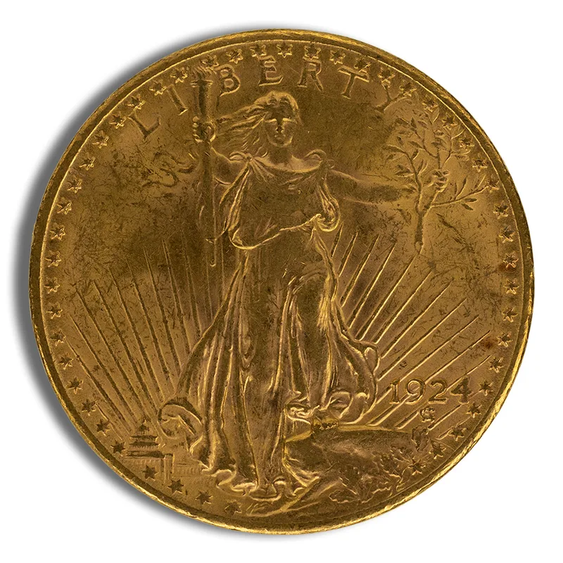 $20 Gold Saint-Gaudens Double Eagle - AU — Gold bullion from Standard Bullion