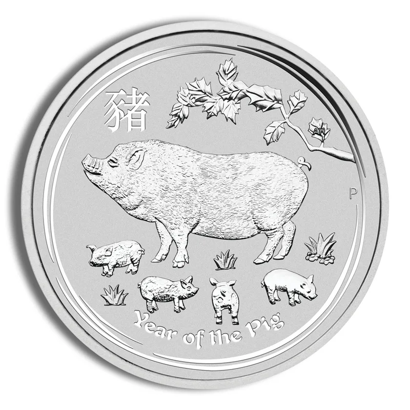 2019 Kilo Australia Silver Lunar Pig BU - Series II — Silver bullion from Standard Bullion