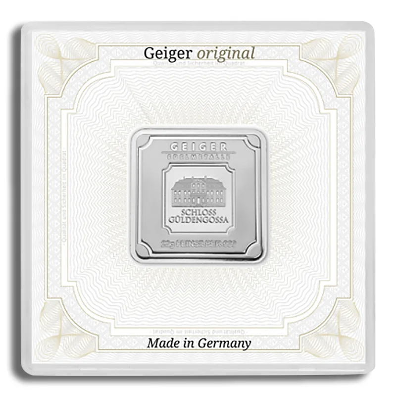 20 gram Silver Bar - Geiger (In Assay) — Silver bullion from Standard Bullion