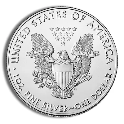 2017 Silver American Eagle - BU — reverse view