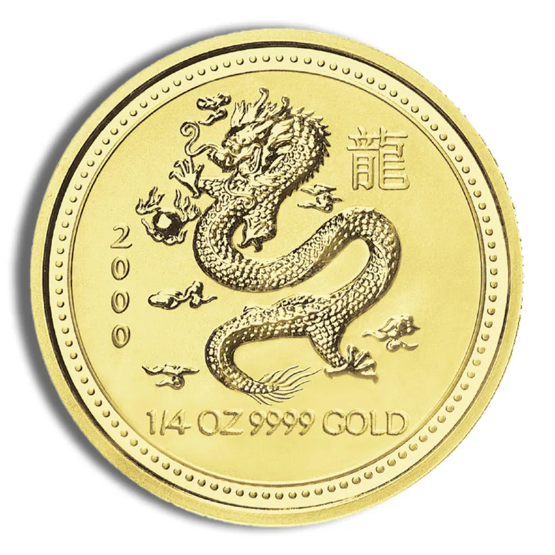 2000 1/4 oz Australia Gold Lunar Dragon BU - Series I — Gold bullion from Standard Bullion