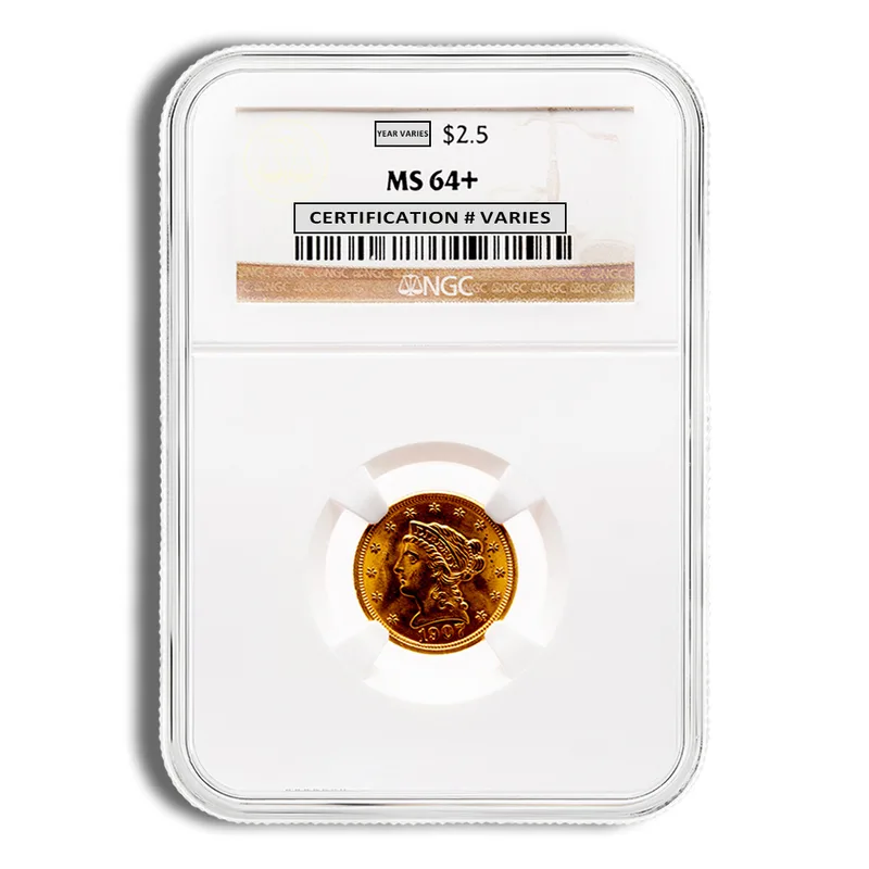$2.5 Gold Liberty Quarter Eagle - NGC MS64 — Gold bullion from Standard Bullion