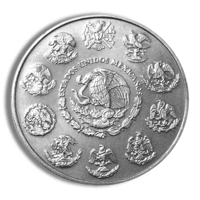 2002 1 oz Silver Mexican Libertad - BU — reverse view