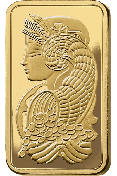 100 gram Gold Bar - PAMP Fortuna (Carded) — packaging view