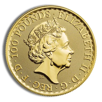 1 oz Gold Britannia (2013-Present) — reverse view