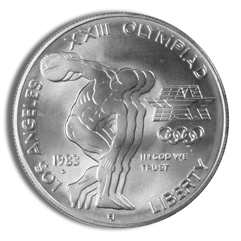 1983-D <body>LA Olympic Silver Commem - BU — Silver bullion from Standard Bullion