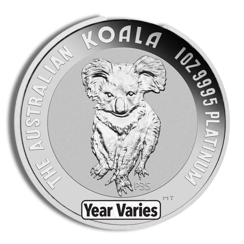 Platinum Koala - 1 oz (Year Varies) — Platinum bullion from Standard Bullion