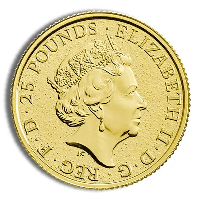 2017 1/4 oz Great Britain Queen's Beast Gold Coin - Griffin — reverse view