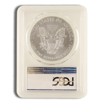 2018 Silver Eagle PCGS MS69 — reverse view