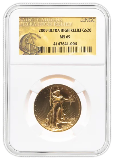 2009 Ultra High Relief Double Eagle NGC MS69 — Gold bullion from Standard Bullion