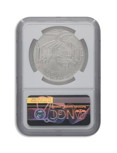 2005-P <body> John Marshall Silver Commem - NGC MS70 — reverse view
