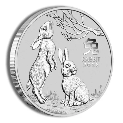 2023 Kilo Australia Silver Lunar Rabbit BU - Series III — reverse view