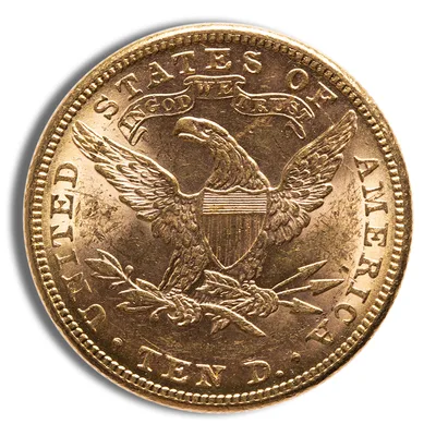 <body>0 Gold Liberty Eagle - BU — reverse view