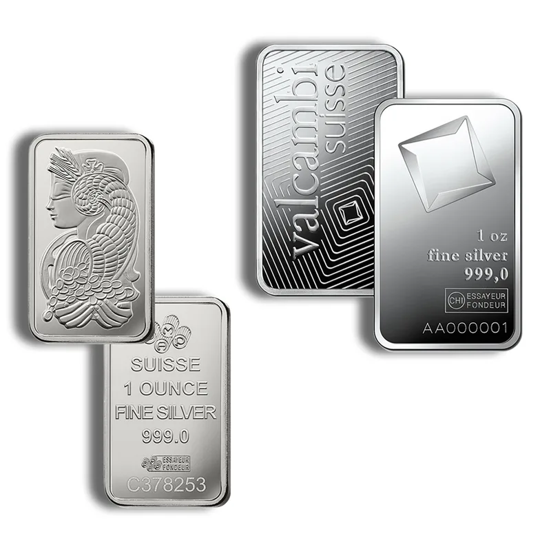 1 oz Silver Bar - Brand Varies - Secondary Market — Silver bullion from Standard Bullion