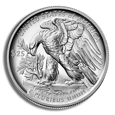 2021-W 1 oz Proof Palladium Eagle (w/ Box & COA) — reverse view