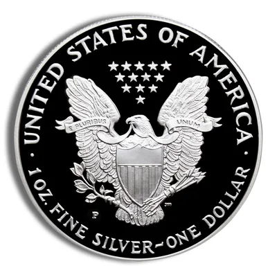 1997-P Proof Silver Eagle with Box & COA — packaging view