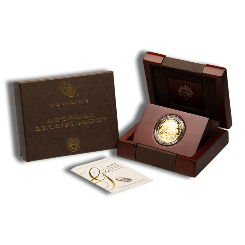 2018-W 1 oz Proof Gold Buffalo (w/Box & COA) — Gold bullion from Standard Bullion