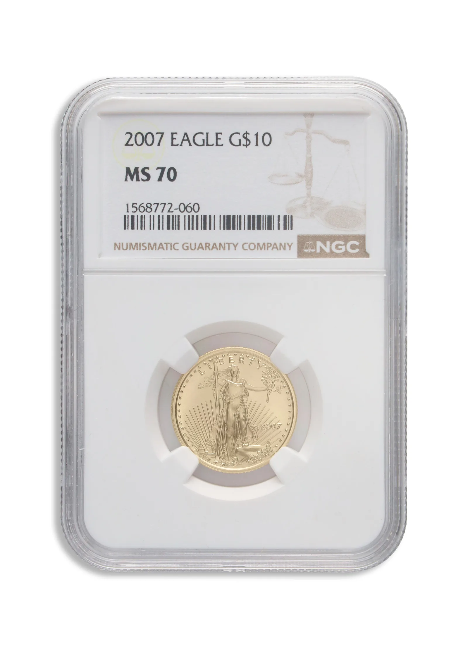 2007 1/4 oz Gold Eagle <body>0 NGC MS70 — Gold bullion from Standard Bullion