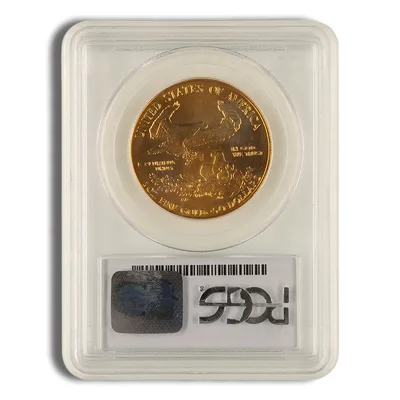 1988 1 oz Gold Eagle $50 PCGS MS69 — reverse view