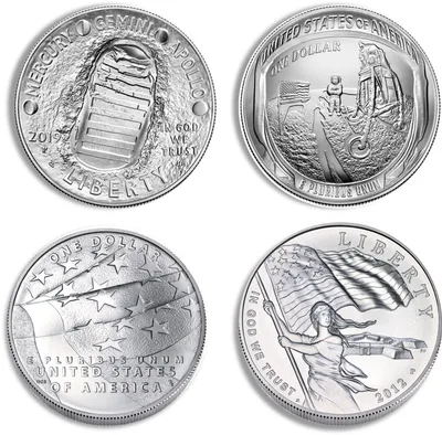 U.S. <body> Modern Silver Commemorative Coin - Cap/Slab — reverse view