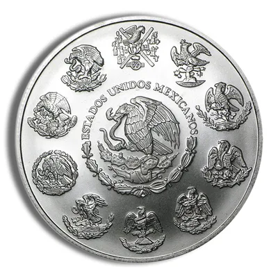 2012 1 oz Silver Mexican Libertad - BU — reverse view
