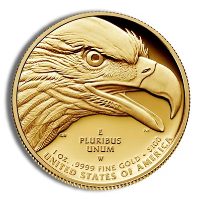 2021-W American Liberty High Relief Gold Coin (w/Box & COA) — reverse view