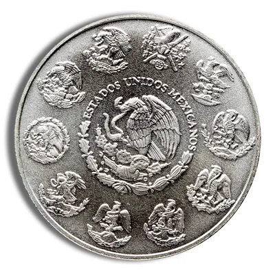 1 oz Silver Mexican Libertad - BU — reverse view