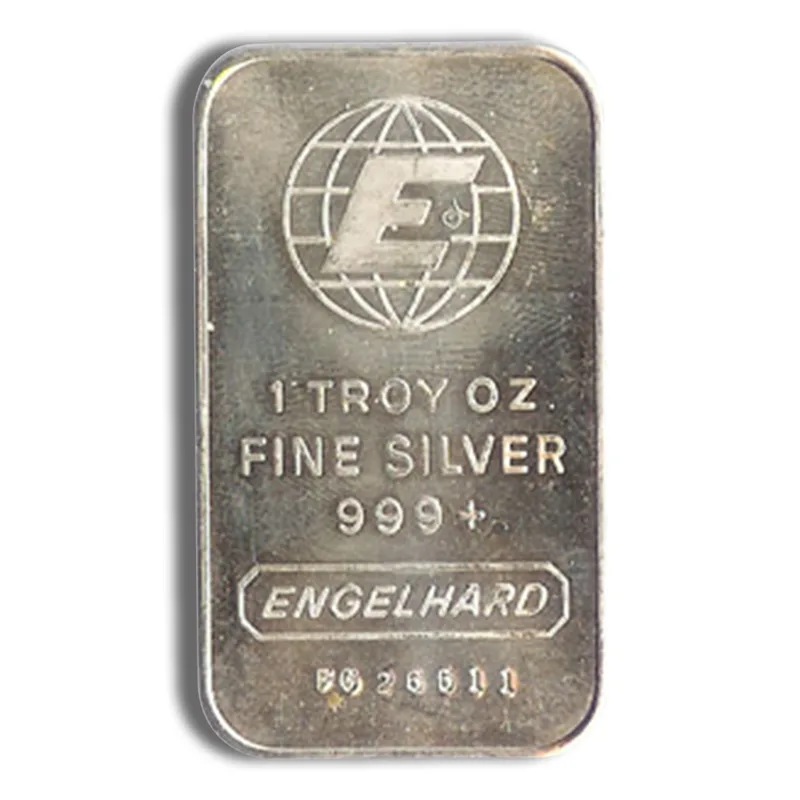 1 oz Silver Bar - Engelhard (Design Varies) — Silver bullion from Standard Bullion