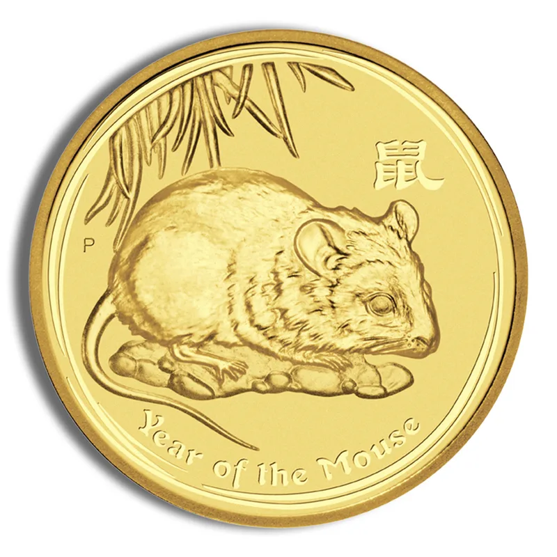 2008 1/4 oz Australia Gold Lunar Mouse BU - Series II — Gold bullion from Standard Bullion