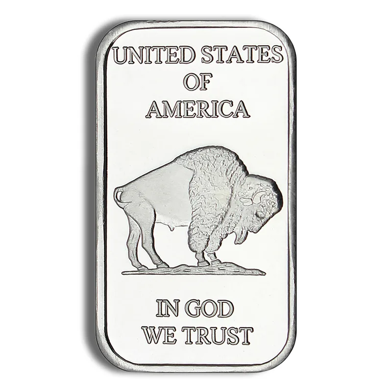 1 oz Silver Bar - Buffalo Design — Silver bullion from Standard Bullion