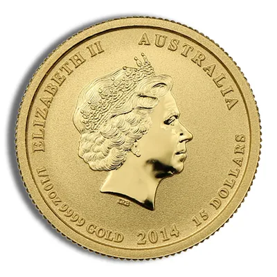 1/10 oz Australian Battle of the Coral Sea Gold Coin (Year Varies) — reverse view