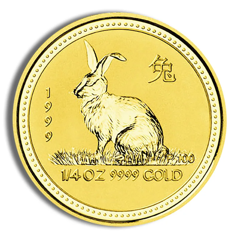 1999 1/4 oz Australia Gold Lunar Rabbit BU - Series I — Gold bullion from Standard Bullion