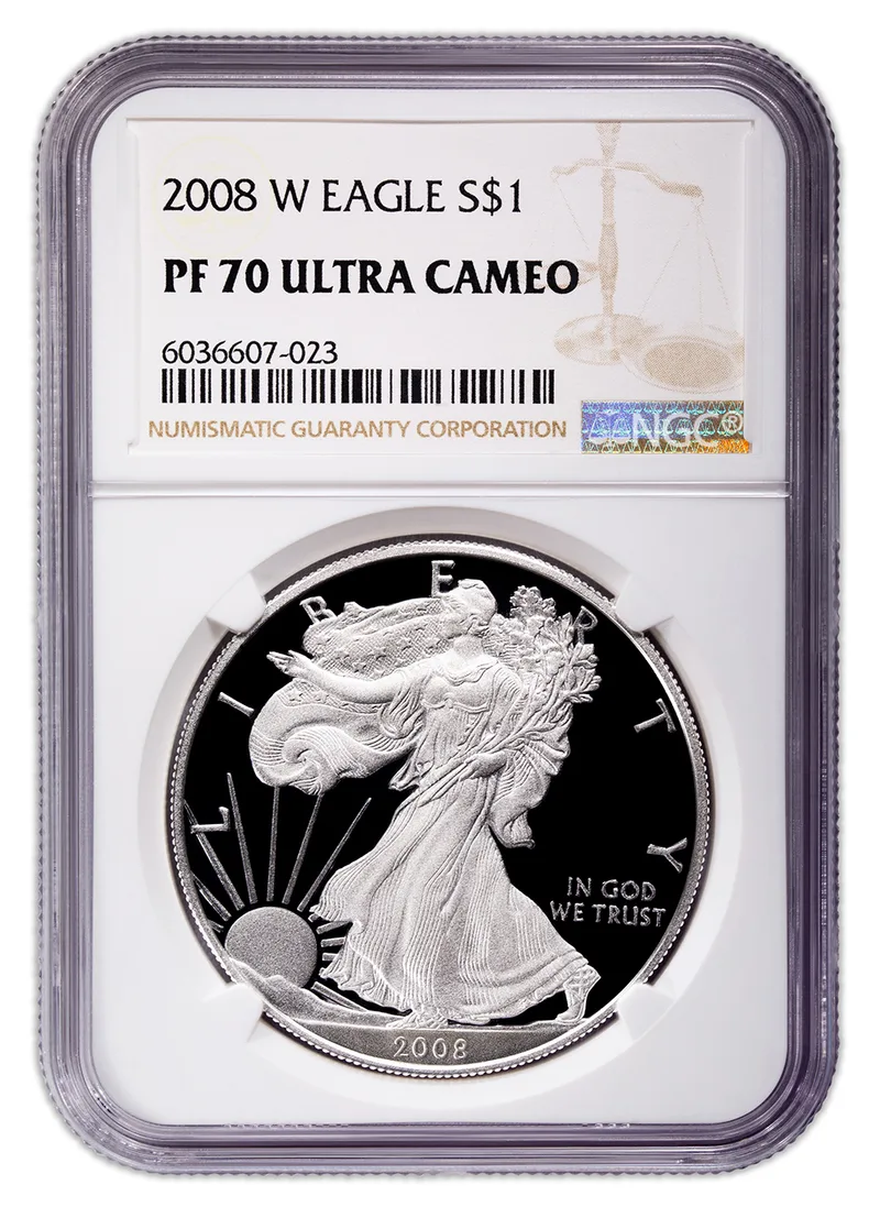 2008-W Proof Silver Eagle NGC PF70 — Silver bullion from Standard Bullion